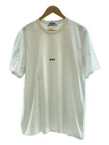 MSGM◆ロゴプリント/Tシャツ/L/コットン/WHT/2640MM162