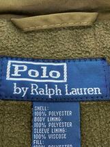 POLO RALPH LAUREN◆OLD_フリースライナージップアップブルゾン/XXL/ポリエステル/カーキ/※ボタン付近ヨゴレ有_画像3