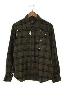 Vivienne Westwood MAN◆POLLOCK NEWサファリシャツ/長袖シャツ/46/コットン/ベージュ/チェック