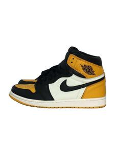 NIKE◆AIR JORDAN 1 RETRO HIGH OG/555088-711/ハイカットスニーカー/イエロー/28cm