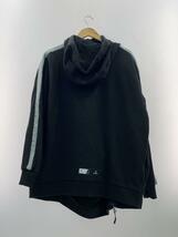 PUMA◆23SS Hoodie/ジップパーカー/M/コットン/BLK/止水/サイドライン_画像2