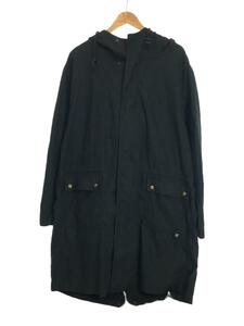  Mod's Coat /3L/ cotton /BLK/ plain 