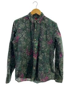 Supreme◆18aw/acid floral shirt/S/コットン/グレー/総柄