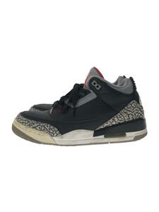 NIKE◆AIR JORDAN 3 RETRO OG/エアジョーダン3レトロ/ブラック/854262-001/25cm/BL