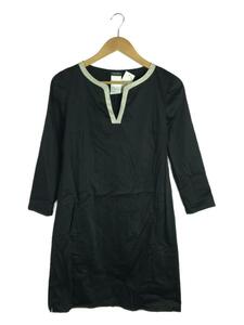 S Max Mara◆7分袖ワンピース/38/コットン/BLK