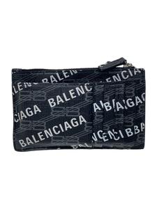 BALENCIAGA◆コインケース/レザー/BLK/総柄/メンズ/640535-1060