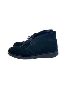 Clarks◆ブーツ/US7.5/BLK/スウェード