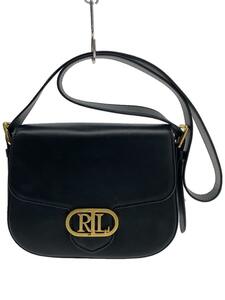 RALPH LAUREN◆クロスボディバッグ/レザー/BLK/0200017574/LEATHER MEDIUM SOPHEE BAG