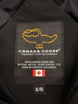 CANADA GOOSE◆4565JY/ダウンジャケット/XL/ポリエステル/BLK/無地_画像3