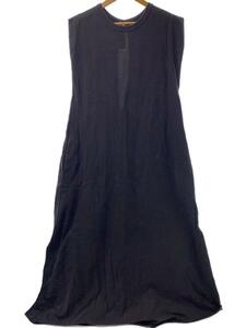 CITYSHOP◆DOZUME MAXI DRESS/ノースリーブワンピース/コットン/BLK/21-040-042-5081-1-0