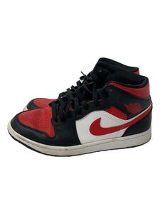 NIKE◆AIR JORDAN 1 MID_エアジョーダン 1 ミッド/26cm/RED