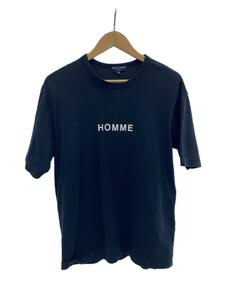 COMME des GARCONS HOMME◆Tシャツ/M/コットン/BLK/無地/HK-T025