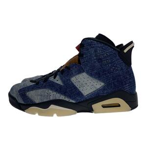 NIKE◆AIR JORDAN RETRO 6/エアジョーダン6 レトロ/インディゴ/CT5350-401/25.5cm/の画像1