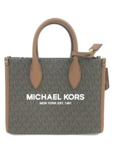 MICHAEL KORS◆ショルダーバッグ/PVC/BRW/35F2G7ZC5B