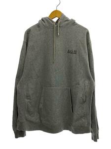 BUDSPOOL◆AGH LOGO HEAVY WEIGHT HOODEDSWEAT SHIRT/パーカー/XL/コットン/GRY