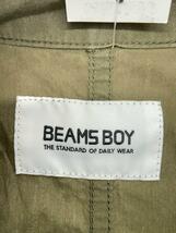 BEAMS BOY◆21FWスウェディッシュアーミーサージカルワンピース/長袖ワンピース/コットン/カーキ/無地_画像3