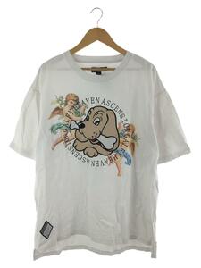 GALFY◆Tシャツ/XL/コットン/WHT/122005/首元汚れ有り