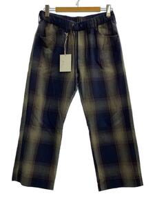 ancellm/FLANNEL CHECK EASY SLACKS PANTS/タグ付/チェック/ANC-PT32