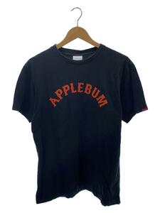 APPLEBUM◆Tシャツ/L/コットン/BLK/半袖/ブラック/文字プリント/