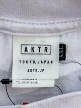 AKTR◆Tシャツ/XXL/コットン/WHT/プリント/半袖/ホワイト/トップス/_画像3