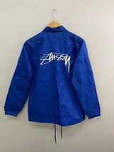 STUSSY◆ナイロンジャケット/S/ナイロン/BLU/無地/115332_画像2