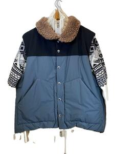 sacai◆ジャケット/3/ウール/マルチカラー/総柄/22-02913M/22AW/Padded Geometric Kni