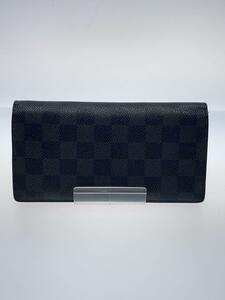 LOUIS VUITTON◆ポルト・フォイユ・ブラザ_エピ_BLK/レザー/BLK/総柄/メンズ