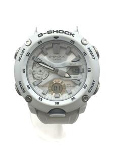 CASIO◆クォーツ腕時計・G-SHOCK/デジアナ/WHT/WHT