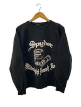 MIDNIGHT LONELY BOY X Spyder CREWSWEAT/スウェット/XL/コットン/ブラック_画像1