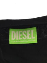 DIESEL◆長袖カットソー/XS/レーヨン/BLK_画像3