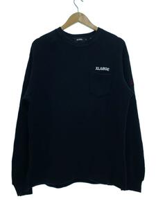 X-LARGE◆21SS/THERMAL L/長袖S POCKET TEETシャツ/M/コットン/BLK/101221013003