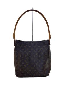 LOUIS VUITTON◆ルーピングGM_モノグラム・キャンバス_BRW/PVC/BRW