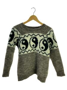 Black Weirdos◆Yin-Yang Sweater/セーター(厚手)/L/ウール/BRW/22AW-KN01