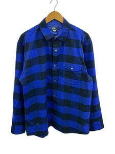 THE NORTH FACE◆L/S NUTHATCH SHIRT_ロングスリーブヌハッチシャツ/XL/ポリエステル/BLU/チェック