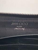 JIMMY CHOO◆長財布/レザー/BLK/無地/メンズ_画像3