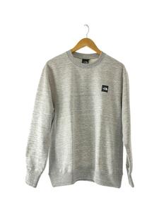 THE NORTH FACE◆HEATHER LOGO CREW_ヘザーロゴクルー/L/ポリエステル/GRY