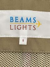 BEAMS Lights◆テーラードジャケット/S/コットン/BEG/無地_画像3