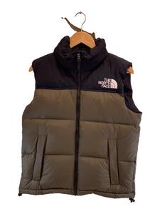 THE NORTH FACE◆NUPTSE VEST_ヌプシベスト/M/ナイロン/KHK