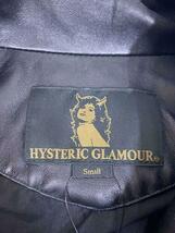 HYSTERIC GLAMOUR◆ジャケット/S/レザー/BLK/無地/02201LB01/ヒステリックグラマー_画像3