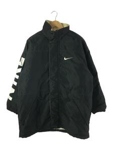 NIKE◆90s/銀タグ/中綿ブルゾン/L/ナイロン/BLK