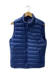 patagonia◆ダウンベスト/M/ポリエステル/NVY/無地/STY84622FA21/左胸に汚れ有