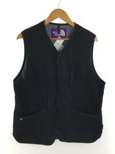 THE NORTH FACE PURPLE LABEL◆フリースベスト/Wool Boa WINDSTOPPER Field Vest/M/BLK/NA2350N