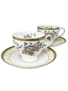 WEDGWOOD◆BoneChina ボーンチャイナ GRACE グレース ペアカップ&ソーサー