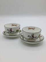 WEDGWOOD◆カップ&ソーサー/2点セット/WHT/HUNTING SCENES_画像1