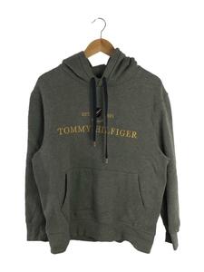 TOMMY HILFIGER◆パーカー/L/コットン/GRY