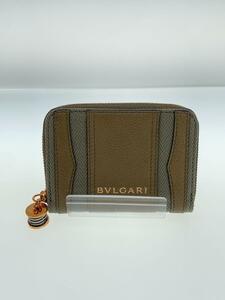 BVLGARI◆コインケース/-/KHK/無地/メンズ