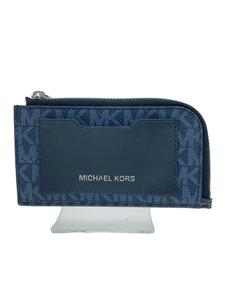 MICHAEL KORS◆財布/PVC/BLU/総柄/レディース/36SOLGFE6B