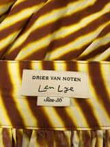 DRIES VAN NOTEN◆21SS/len lye/グラフィックスカート/36/コットン/BRW/ストライプ_画像4