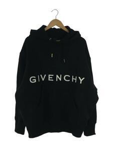 GIVENCHY◆21AW/4G刺繍/裏起毛/バックロゴパーカー/フーディ/S/ブラック/BMJ0C93Y69