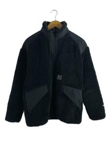 Woolrich◆フリースジャケット/XS/ポリエステル/BLK/WJOU0075JP